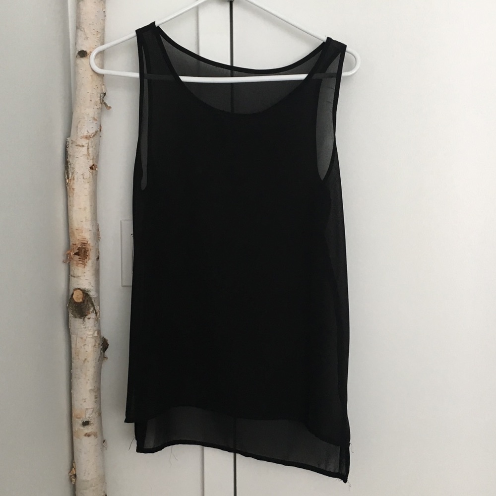 Sheer Black Tank